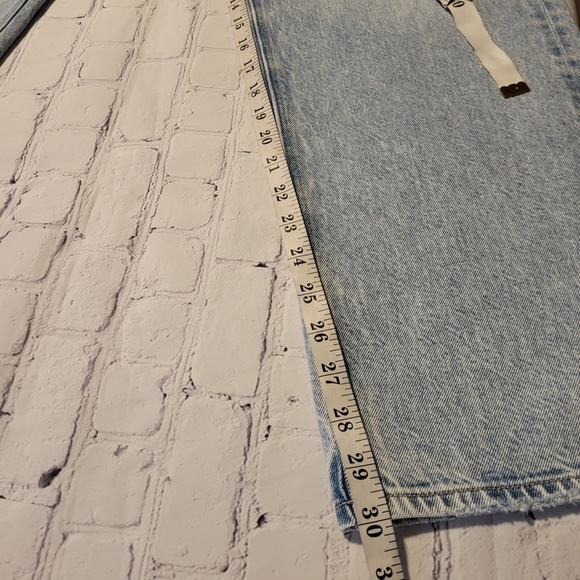 American Eagle 90s Straight  Comfort Stretch Waistband Blue Jeans Size 16/33W - Picture 11 of 15